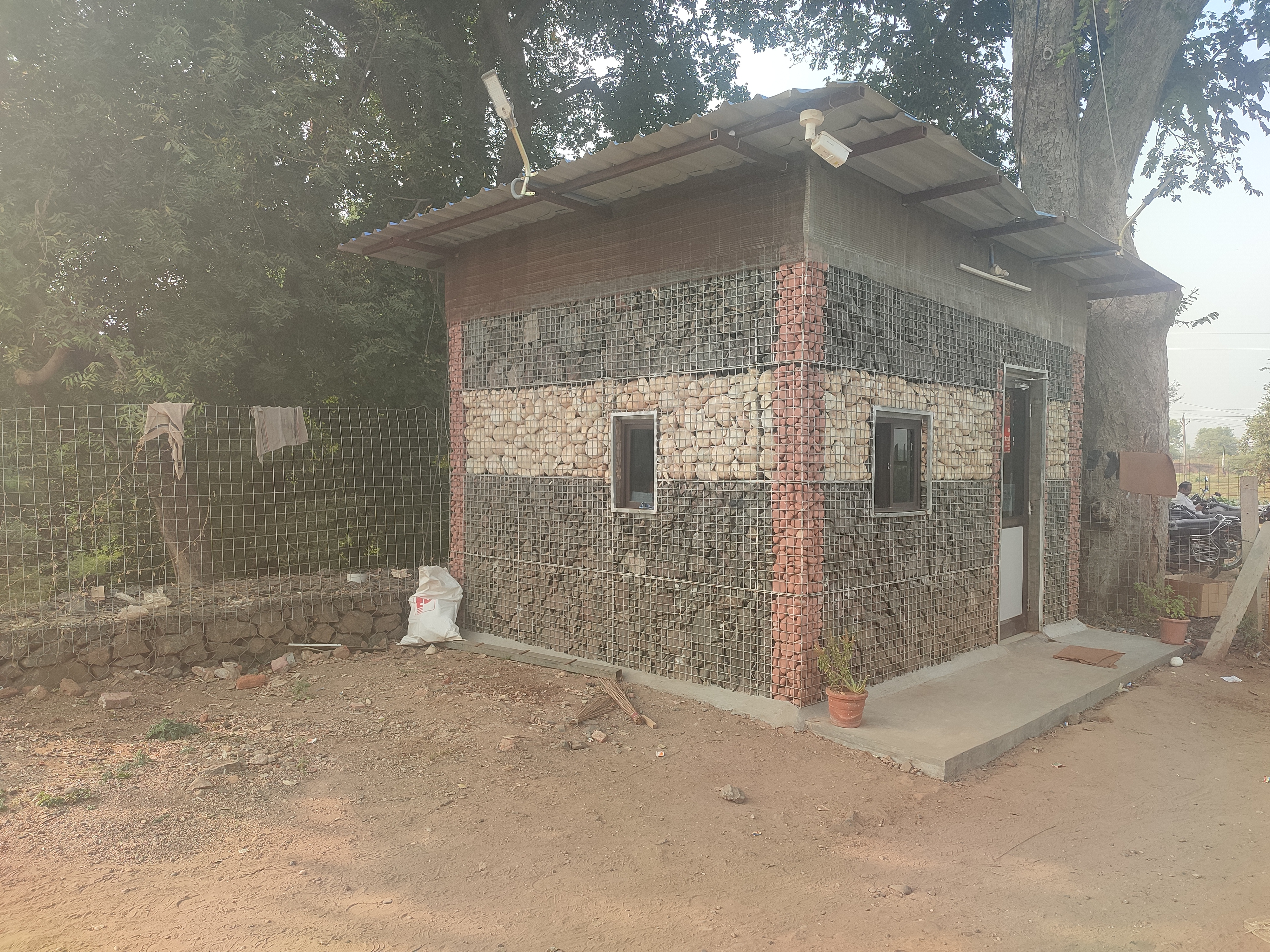 Gabion wall for erosion control